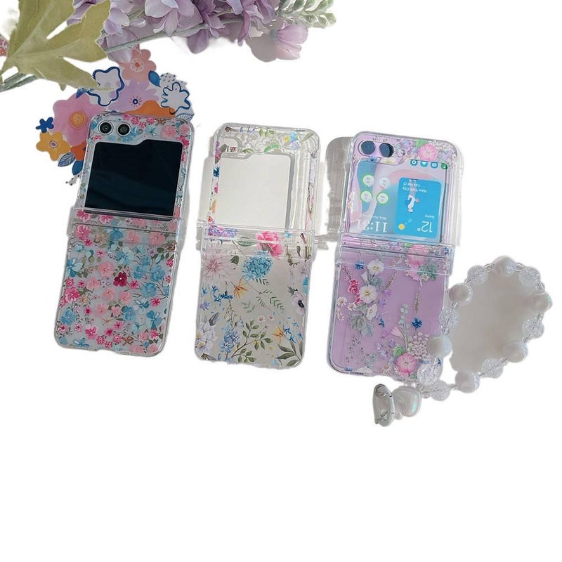 غطاء واقي، Multicolour Floral PC، لـ Samsung Galaxy Z Flip 5 بتصميم زهري متعدد الألوان للهدايا للاستخدام الشخصي للمكتب - Image 3