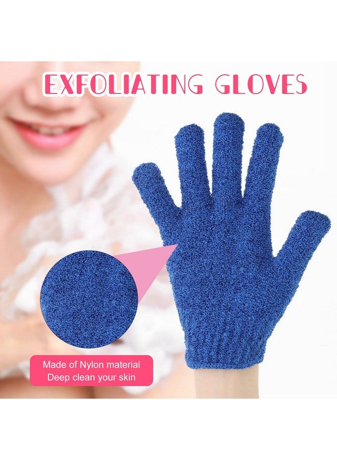 Tegeme 100 Pcs Exfoliating Gloves Double Sided Exfoliating Bath Gloves Nylon Colorful Shower Gloves For Men Women Kids Beauty Spa Massage Shower Deep Clean Body Skin Scrubber Bathing Accessories 13 Colors  - Image 5