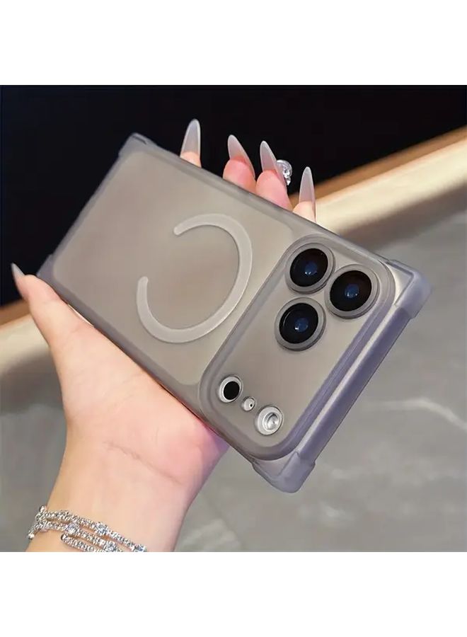 Yellow Matte Magnetic Case Compatible With Iphone 16 Plus Anti Drop Wireless Charge - Image 5