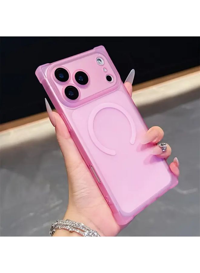 Yellow Matte Magnetic Case Compatible With Iphone 16 Plus Anti Drop Wireless Charge - Image 4