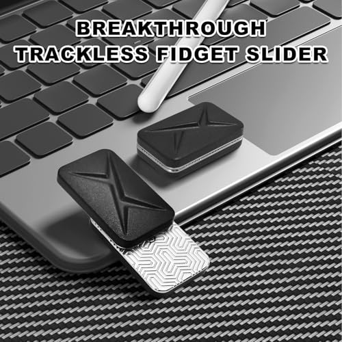 HIDEDC Magnetic Fidget Slider EDC Fidget Toys for Adults Home Office Executive Desk Toy Stress Relief Toy Ideal Gifts for ADHD ADD Autism Frost Black - Image 5
