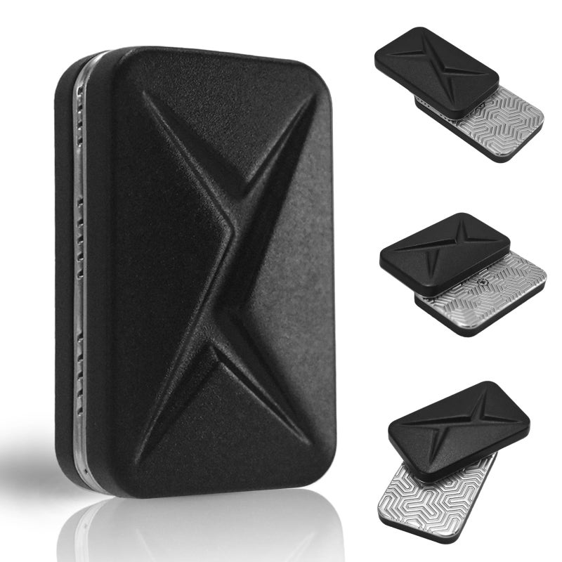 HIDEDC Magnetic Fidget Slider EDC Fidget Toys for Adults Home Office Executive Desk Toy Stress Relief Toy Ideal Gifts for ADHD ADD Autism Frost Black - Image 3