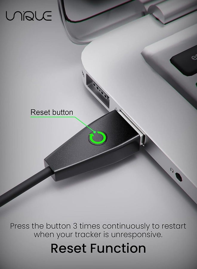 يونيك كابل شاحن ل Fitbit Charge 5 / Luxe ، 2 حزمة ترقية كابل شحن مغناطيسي قوي مع استبدال زر إعادة الضبط ل Fitbit Luxe و Fitbit Charge 5 ، ملحق سلك الشحن الأسود (39.4 بوصة / 19.7 بوصة) - Image 3