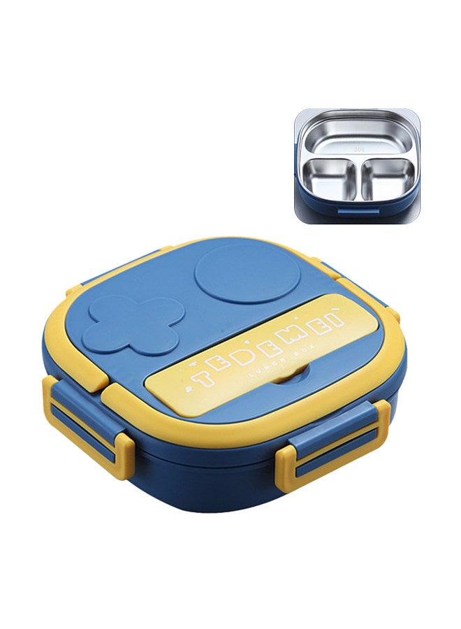 Lunch Box With Fork 3 Compartment Japanese Lunch Box Reusable Lunch Dinner Containers Leakproof  Bento Box for Adults Kids School Office  - Image 3