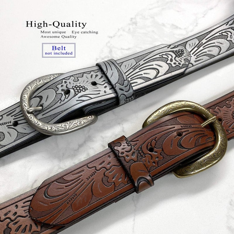Belts.com P3984 Western Floral Engraved Belt Buckle Fits 1.5"(38mm) Wide Strap - Image 5