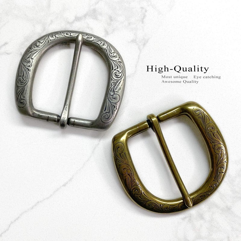 Belts.com P3984 Western Floral Engraved Belt Buckle Fits 1.5"(38mm) Wide Strap - Image 2