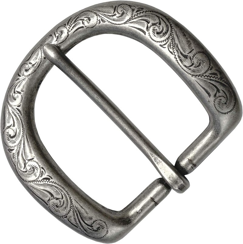 Belts.com P3984 Western Floral Engraved Belt Buckle Fits 1.5"(38mm) Wide Strap - Image 1