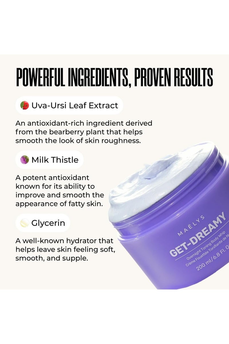 Maelys GET-DREAMY Overnight Toning Whip - Body Firming Whip That Works While You Sleep - Helps Target The Appearance Of Loose Skin On The Body - Image 5