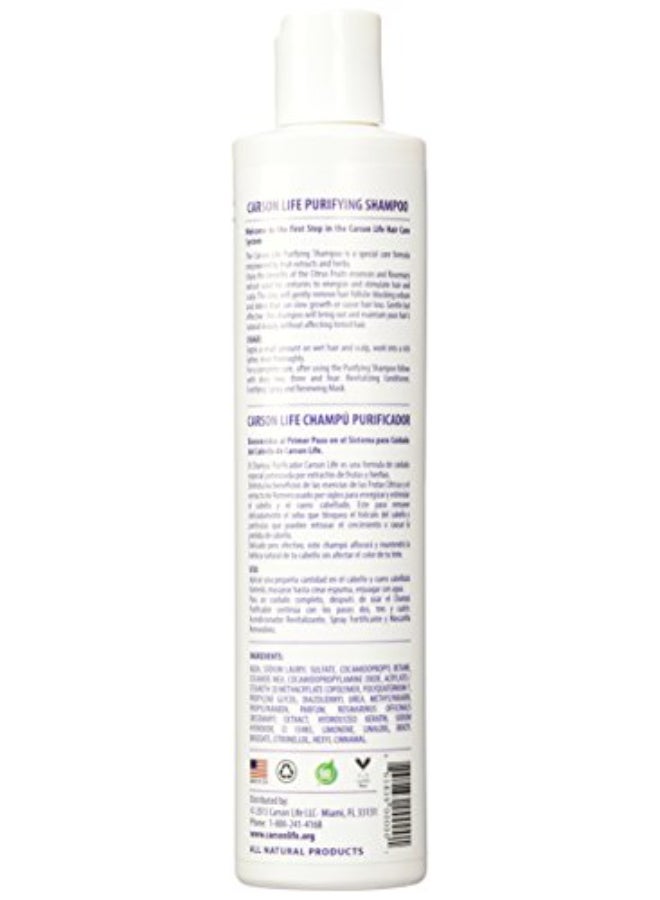 Carson Life Purifying Shampoo For All Hair Types 10 oz Made with Fruits and Herbs Extracts Energize and Stimulate hair Helps Prevent Hair Loss and Dandruff Made In The USA - Image 3