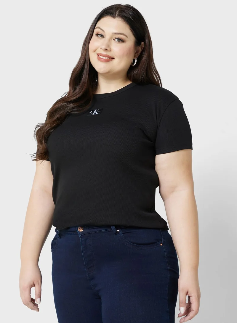 CALVIN KLEIN JEANS PLUS Crew Neck T-Shirt