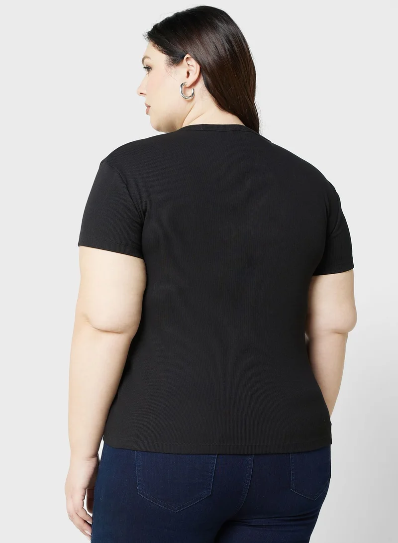 CALVIN KLEIN JEANS PLUS Crew Neck T-Shirt