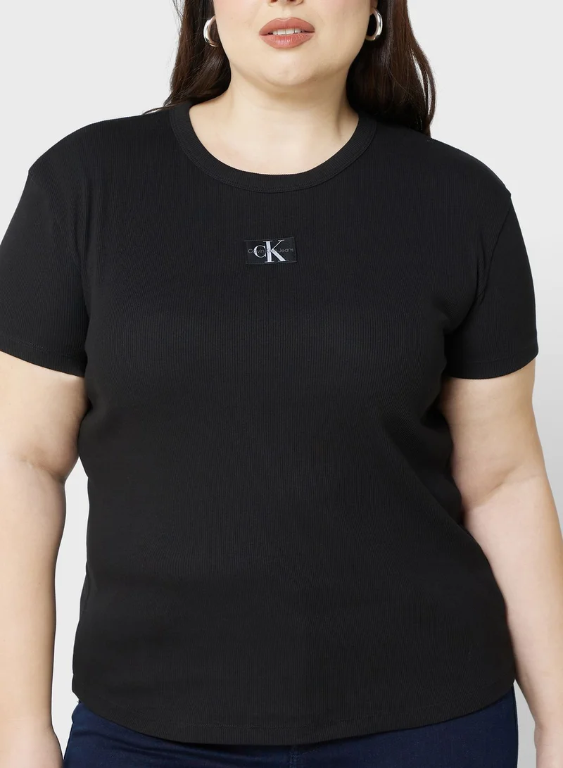CALVIN KLEIN JEANS PLUS Crew Neck T-Shirt