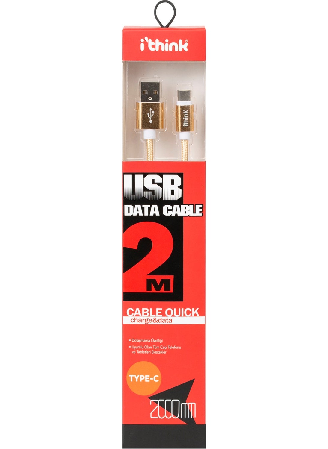 ithink Gold Cable Spiral Type-C K24C  - Image 3