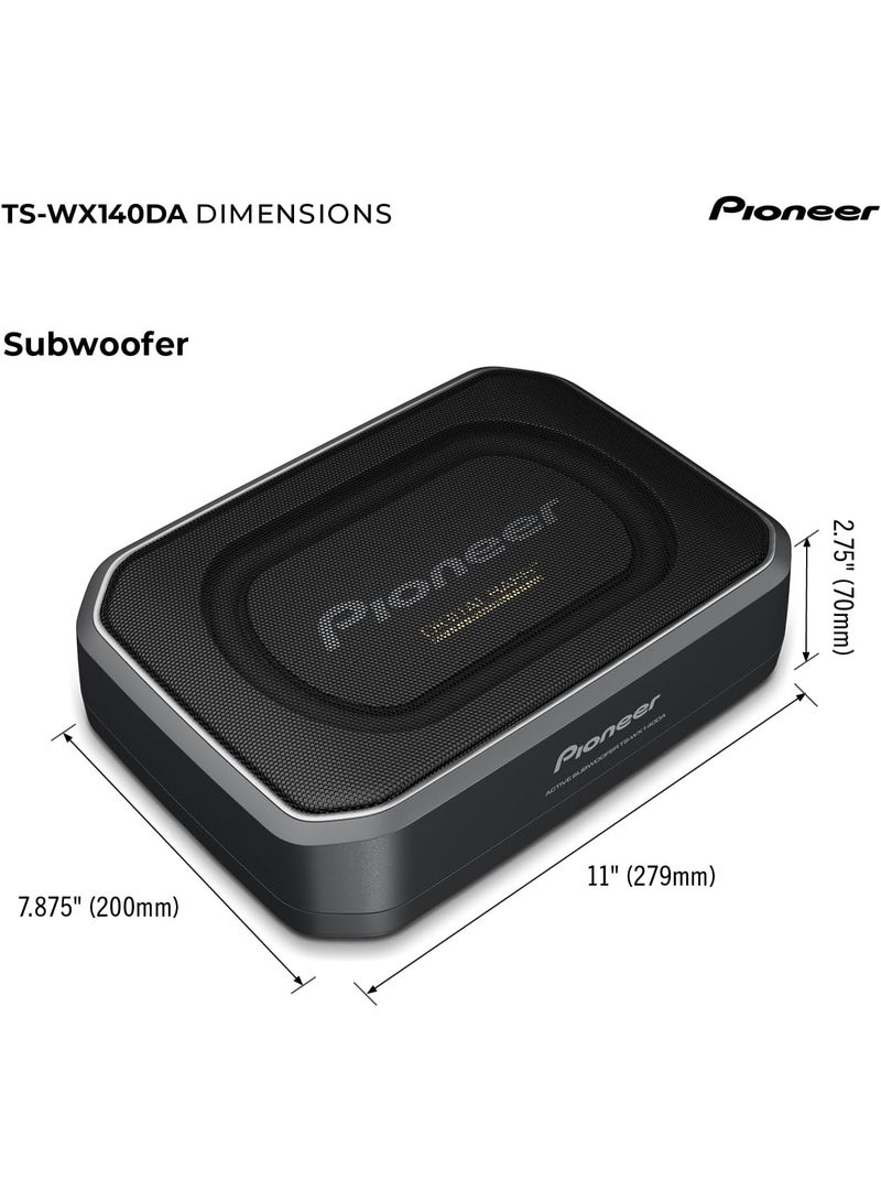 Pioneer TS-WX140DA Class D 170 Watt MAX Active Underseat Subwoofer - Image 1
