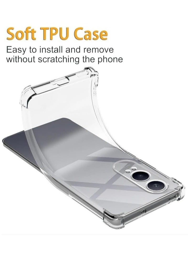 TIGER OnePlus Nord CE 4 Lite Case Cover | Ultra HD Clear | Shockproof Protective Bumper | Anti-Yellowing Transparent Shell | Slim & Lightweight | Scratch-Resistant TPU | Raised Corner Protection | Precise Cutouts | Wireless Charging Compatible | Durable Cover for OnePlus Nord CE 4 Lite - Image 3