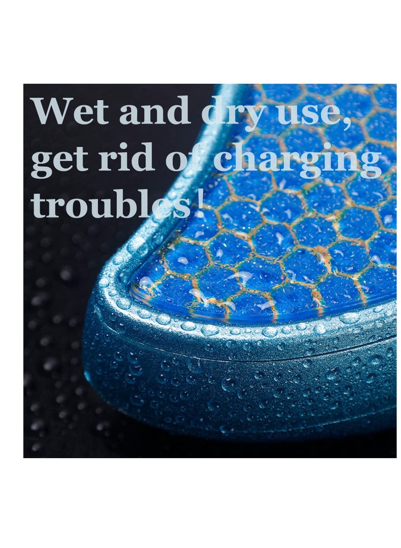 2 Pcs Nano Glass Foot Callus & Hair Remover - Wet & Dry Hard Skin Scraper for Effective Foot Care (Pink & Blue) - Image 3