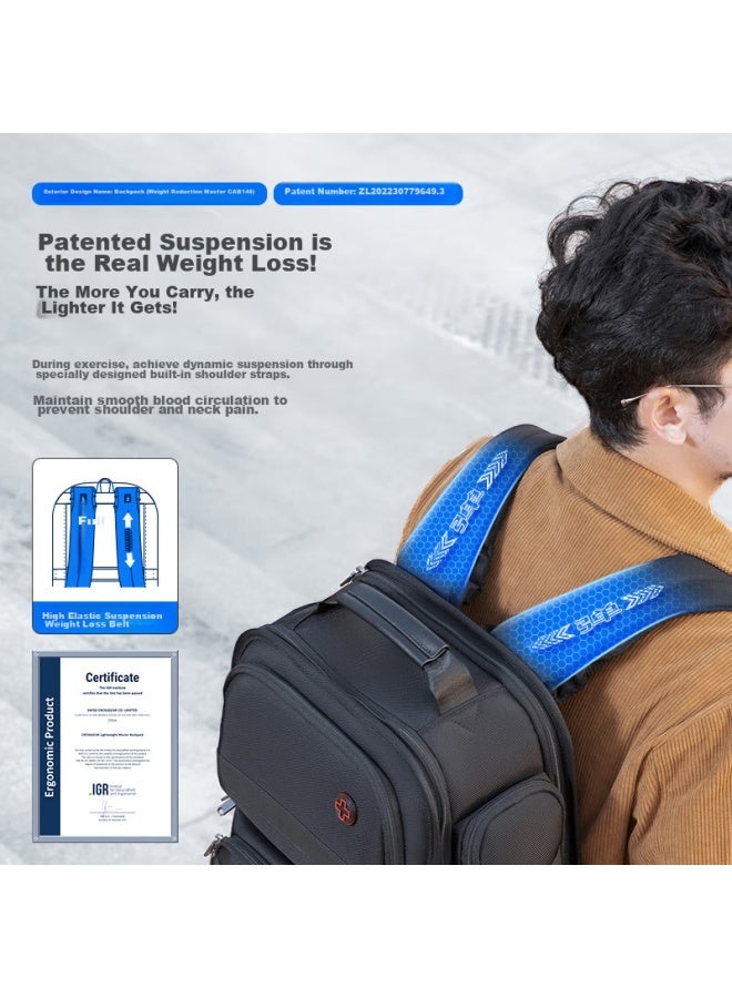 CROSS+GEAR Crossgear Swiss Cross Medal Lightweight Master Business Backpack, Smart Laptop Backpack For Business Travel, Harmonyos Smart Connected Certified For Men - Image 2
