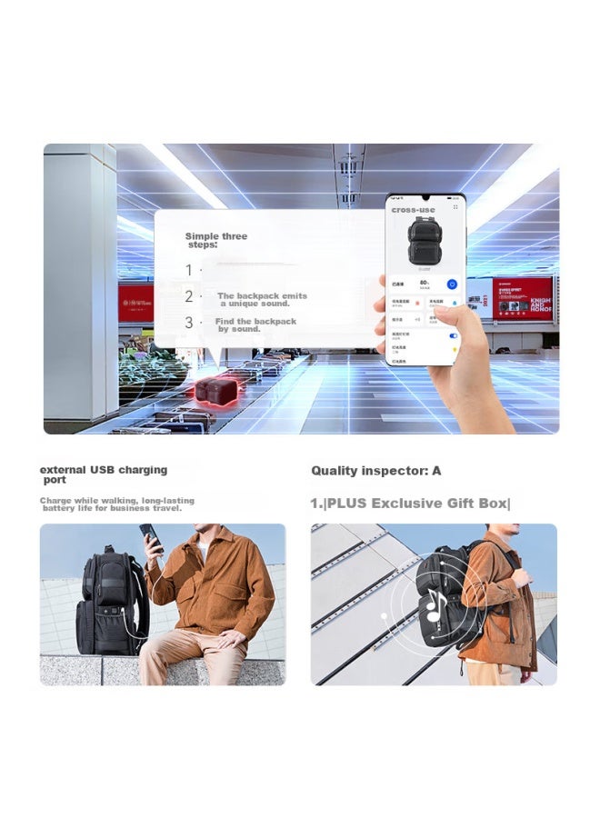 CROSS+GEAR Crossgear Swiss Cross Medal Lightweight Master Business Backpack, Smart Laptop Backpack For Business Travel, Harmonyos Smart Connected Certified For Men - Image 1