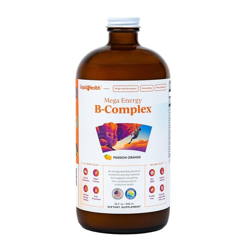 مكمل فيتامينات سائلة ميغا إنرجي ميثيلated BComplex للبالغين