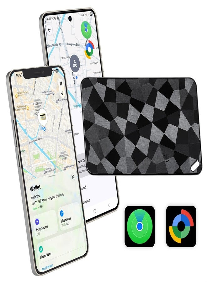 Reyke متتبع ريك سليم، جهاز ذكي متوافق مع iOS Find My و Google Find Hub، جهاز تحديد موقع قابل لإعادة الشحن لعلامات الأمتعة، الهواتف المحمولة وجوازات السفر - Image 1