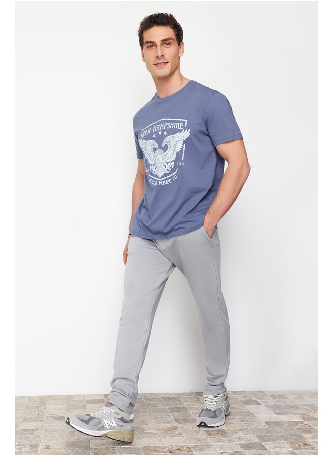 trendyol Gray Men's Basic Sweatpants TMNSS24EA00008  - Image 3
