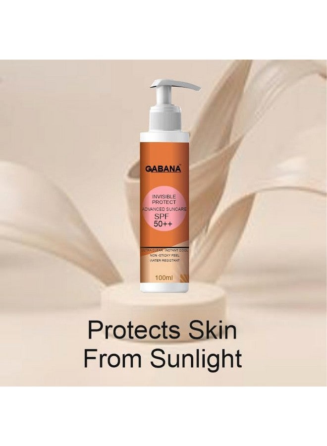 GABANA Sunscreen Fairness Lotion SPF 50++ for Dry and Oily Skin (Pack of 4, 100 ml)|sunscreen lotion for Face and Body Lotion for Men and Women Sunscreen Cream for Dry Skin and Oily Skin Tan Free Skin - Image 2