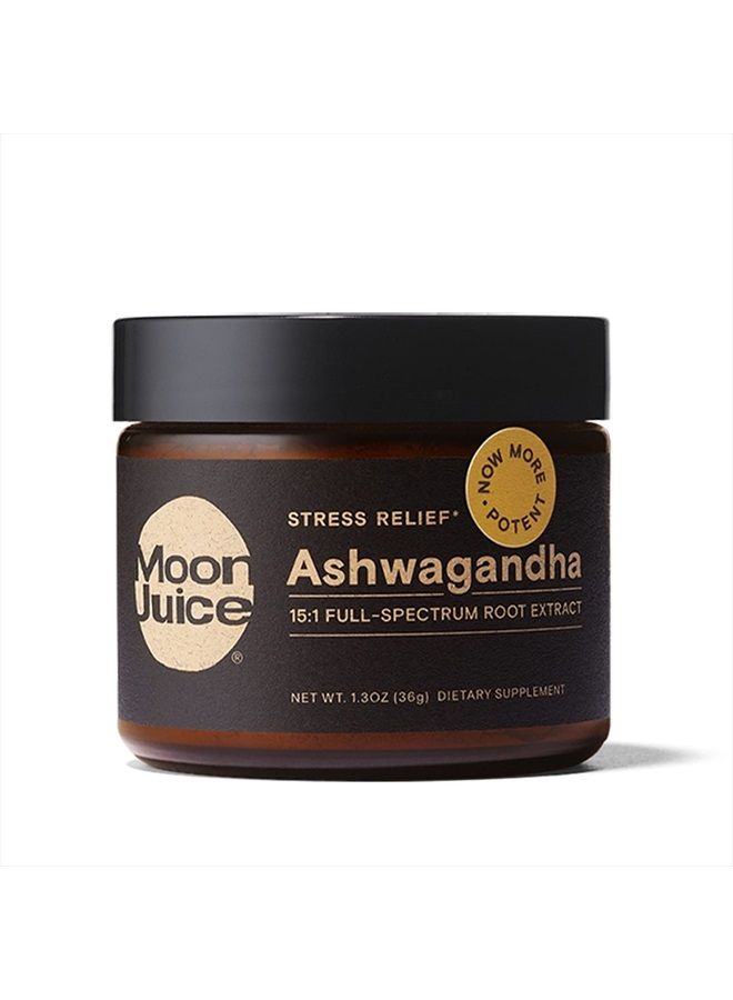 Moon Juice Ashwagandha Organic Ashwagandha Root Powder Extract Supplement (15:1 Extract) - Natural Stress Relief, Focus Support & Mood Support - Vegan, Non-GMO, Gluten-Free (72 Servings) - Image 1