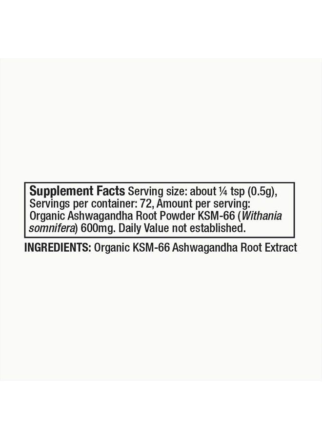 Moon Juice Ashwagandha Organic Ashwagandha Root Powder Extract Supplement (15:1 Extract) - Natural Stress Relief, Focus Support & Mood Support - Vegan, Non-GMO, Gluten-Free (72 Servings) - Image 4