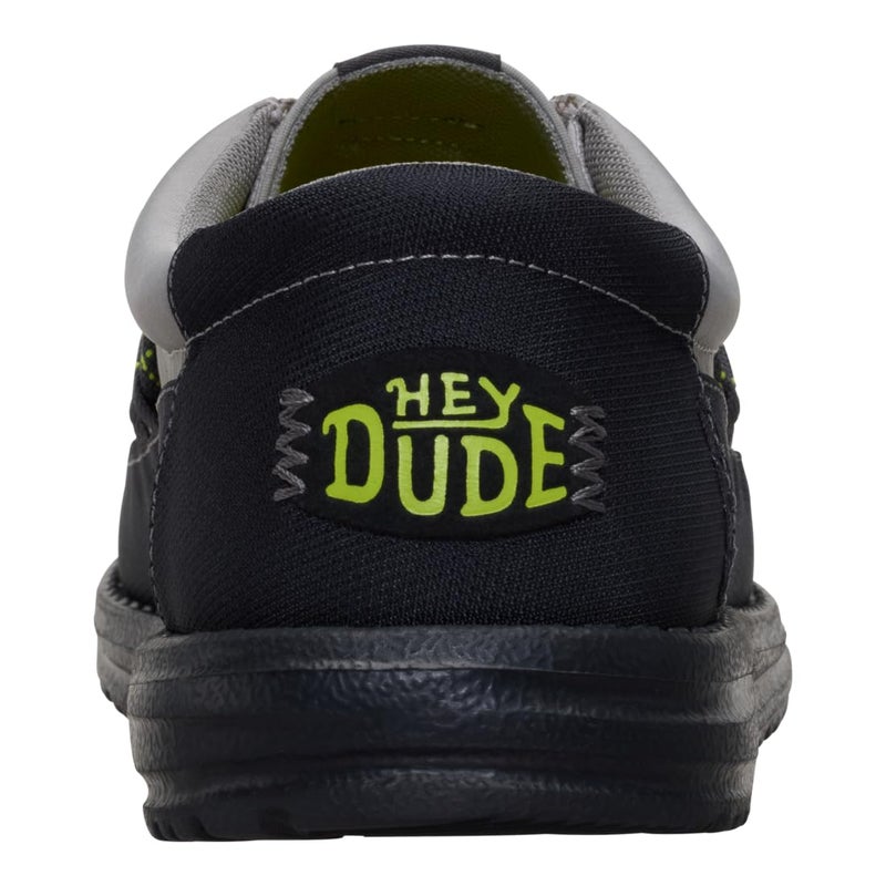 HEYDUDE Wally Guard Black/Moon Grey Size 11, Menâ€™s Shoes, Slip-on Loafers, Comfortable & Light-Weight - Image 4