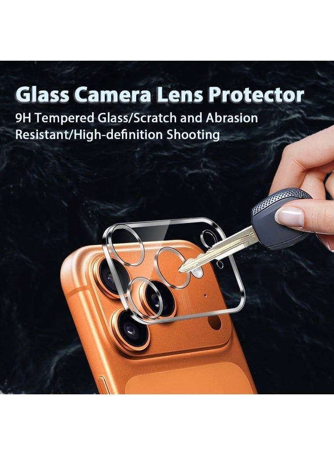 For iPhone 17 Pro Max 6.9-Inch Camera Lens Protector - Ultra HD Tempered Glass Camera Len Protection Cover [Case Friendly] [Scratch-Resistant] [Night Shooting Mode], Transparent - Image 2