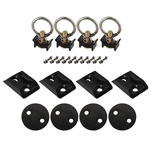 US Cargo Control L Track Tie Down System, Perfect for Use As Anchor Points in Truck Beds or Trailers to Tie Down Your UTV, ATV, Motorcycle, Snowmobile Or Lawnmower, 22 Piece Kit - Image 1