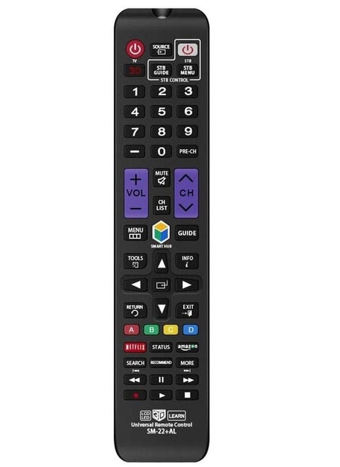 Universal Remote Control Compatible Replacement For Samsung Tv 3D Lcd Led Hdtv Smart Tv Aa59-00666A Bn59-01178W Bn59-01199F Aa59-00638A Aa59-00637A Aa59-00594A Aa59-00600A Aa59-0