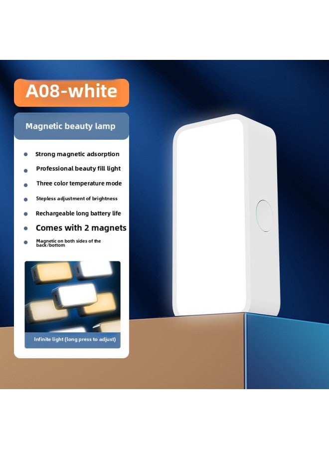 general Magnetic Absorption Fill Light Live Lighting Mobile Phone Photography Pocket Light Mini Tofu Portable Photo Video-Specifications:A8 Fill Light - Image 1