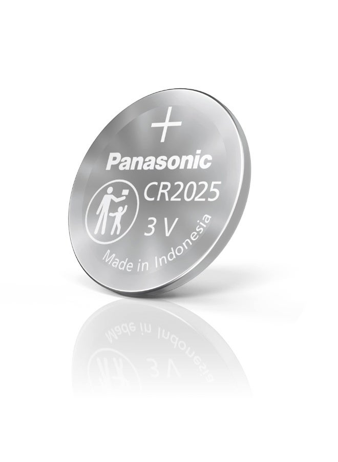 Panasonic CR2025 Lithium 3V Coin Cell Batteries, 5-Pieces - Image 3