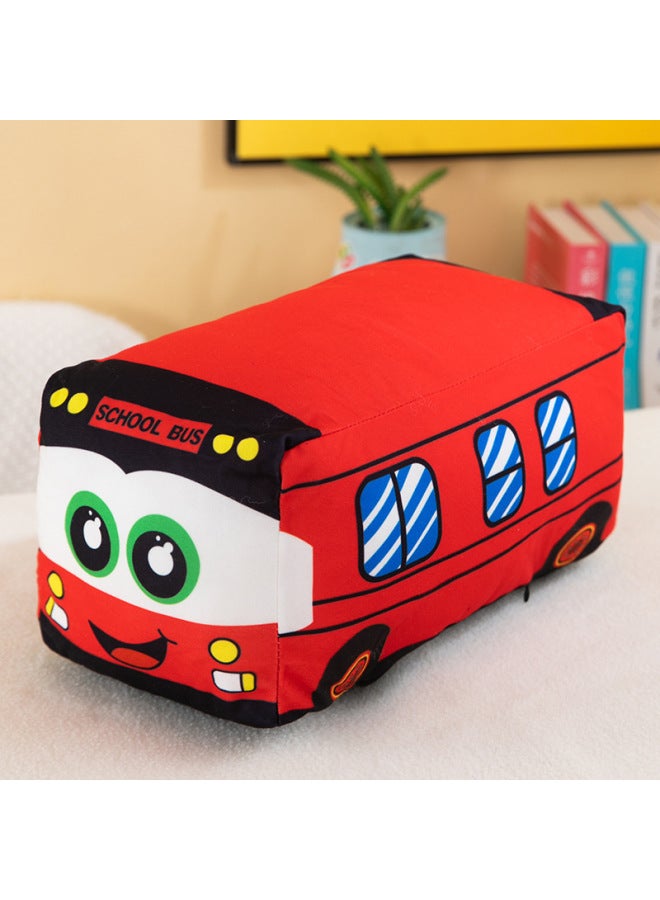 Cartoon Van Plush Toy Boys And Girls Birthday Gift Doll Sleeping Kidsren Doll Locomotive Ornaments-Specifications:25cm-Color:Yellow Plush Simulated Van - Image 3