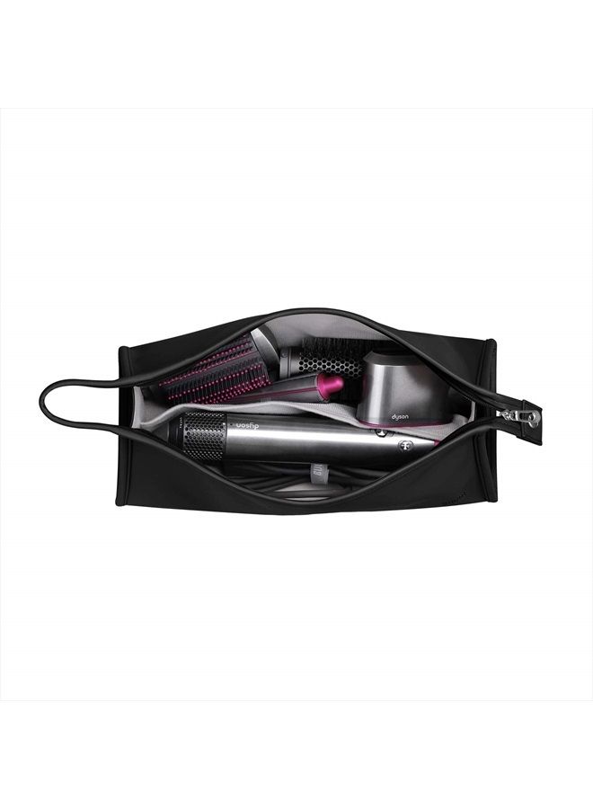 Buwico PU Leather Travel Case Portable Storage Bag for Dyson Airwrap Styler/Dyson Supersonic Hair Dryer, Waterproof Anti-Scratch Dustproof Shockproof Protection Organizer Travel Gift Case (Black) - Image 2