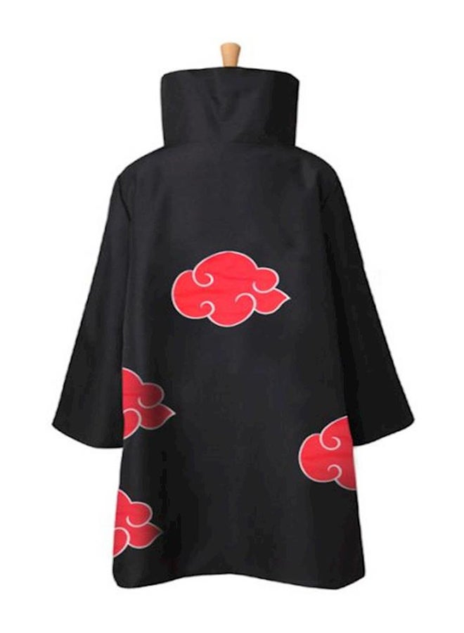 Realistic Soft Poly Blend Fabric Cosplay Akatsuki Cloak Costume For Kids - Image 2