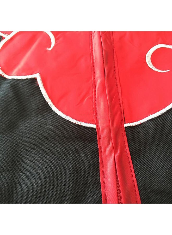 Realistic Soft Poly Blend Fabric Cosplay Akatsuki Cloak Costume For Kids - Image 4