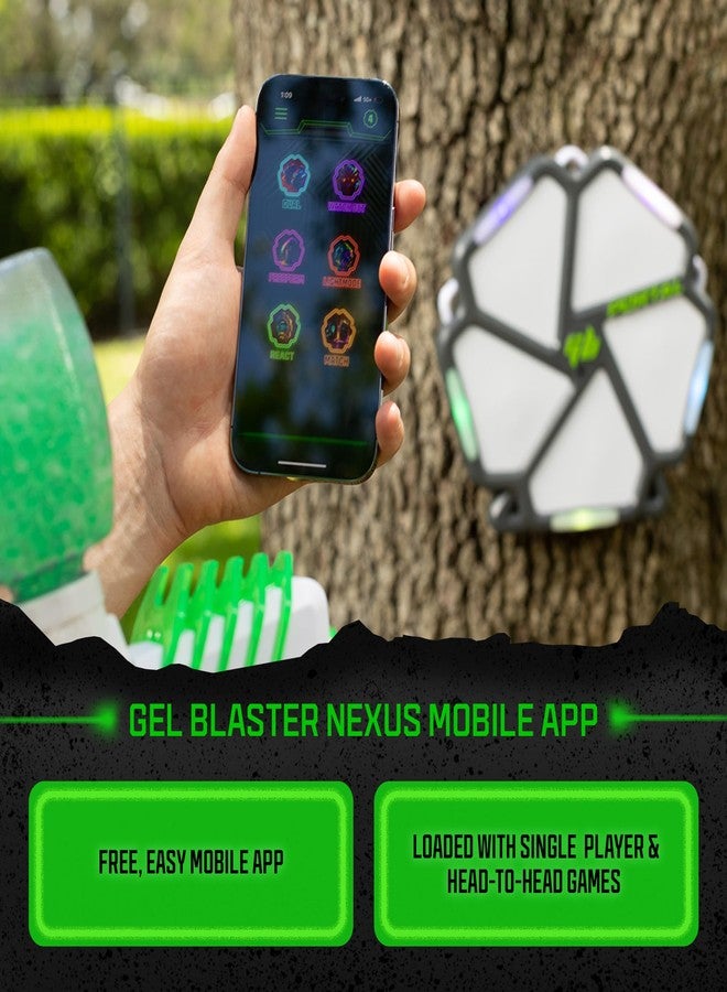 Gel Blaster Portal Smart Target System with Included App - Target System with Responsive LED Panels for 10 Plus Interactive & Multiplayer Games - Score & Stats Trackings - Ages 14+ - Image 3