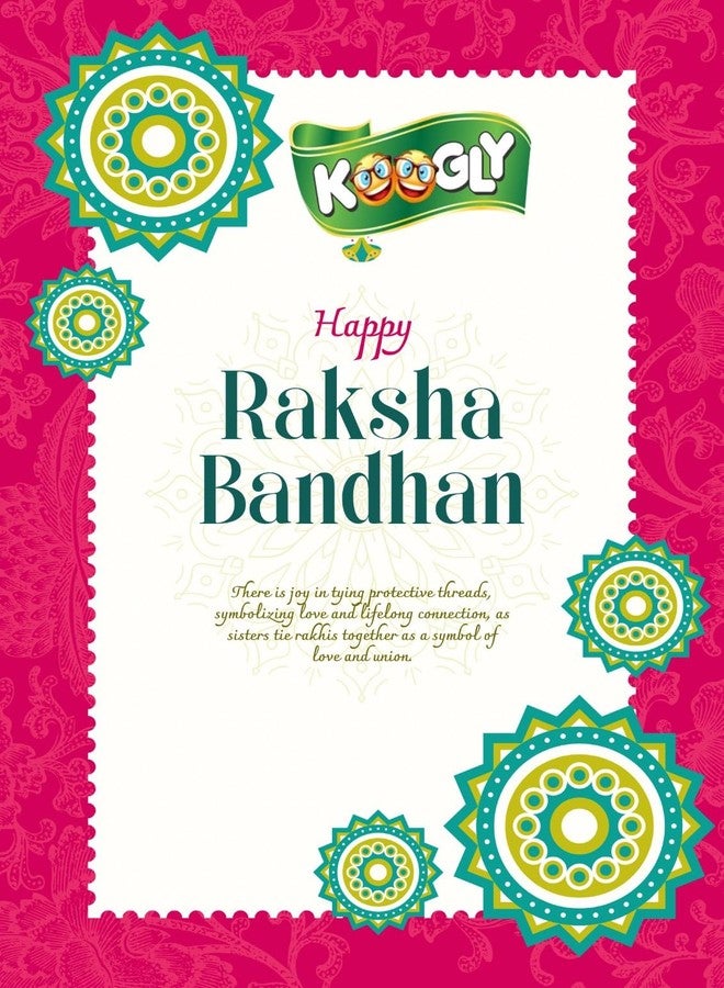 Koogly Rakhi Combo Of 4 Rakhi For Brother and Bhabhi Set/Premium Evil Eye Hand Design - Image 4