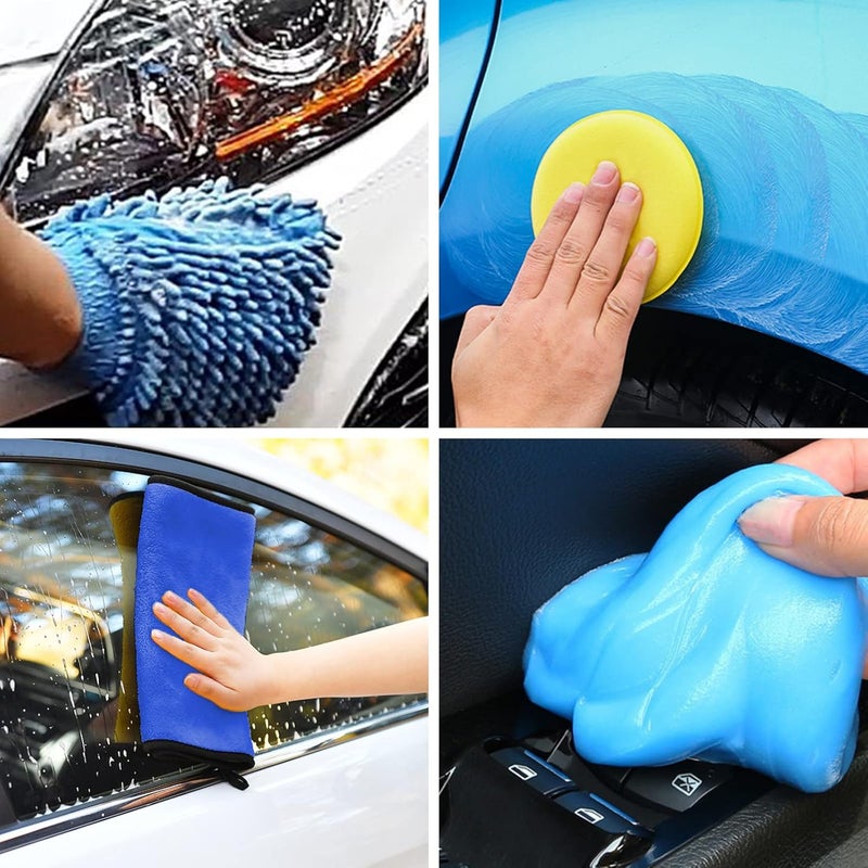 GOH DODD 23 Pieces Car Cleaning Kit - Auto Detailing Brush Set for Interior and Exterior - Image 4