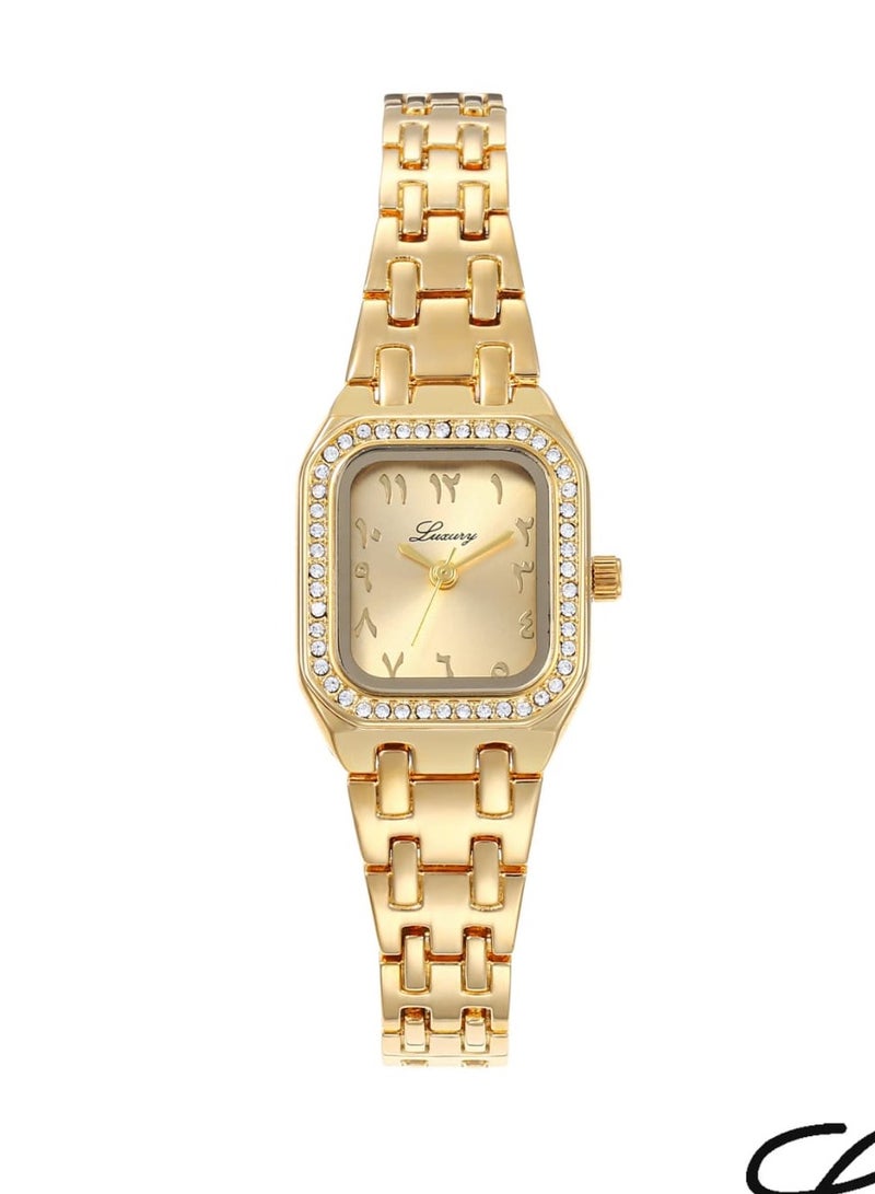 لكجر ساعة يد نسائية ضد الماء عصرية و حديثة وبجودة عالية - أرقام عربية