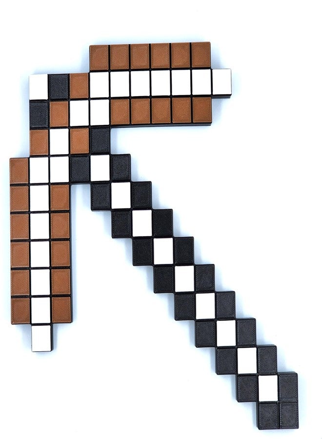 CUBIX3D 3D Printed Pixelated Pickaxe Toy | Block-Style Roleplay Prop | PLA Plastic | Safe & Durable Cosplay Accessory for Kids & Game Fans - Image 5