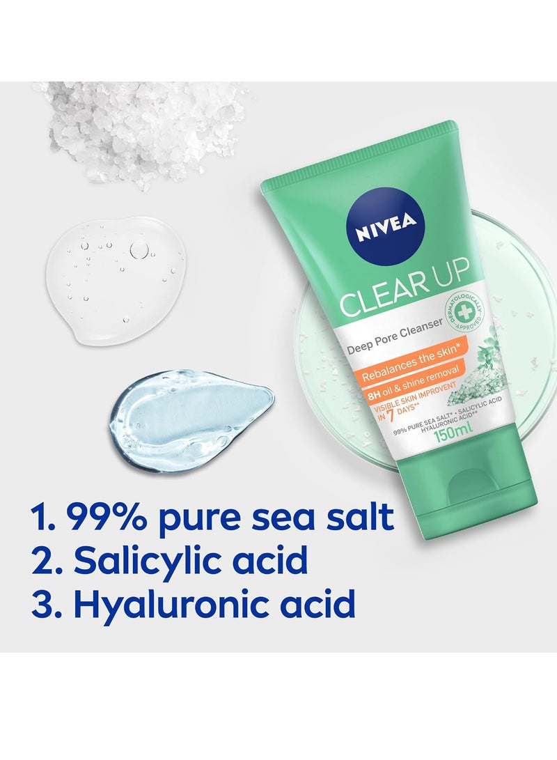 Nivea Clear Up Deep Pore Cleanser 150 ml - Image 3