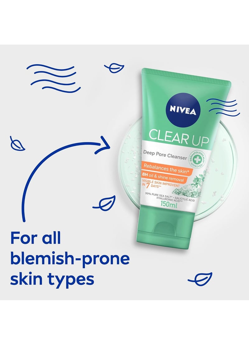 Nivea Clear Up Deep Pore Cleanser 150 ml - Image 4