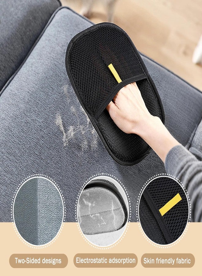 QQM 2026 Upgraded Pet Hair Removal Glove – Double-Sided, Reusable & Static Grooming Mitt for Cats & Dogs – Easily Remove Fur from Furniture, Couch, Carpet & Clothes - Image 4