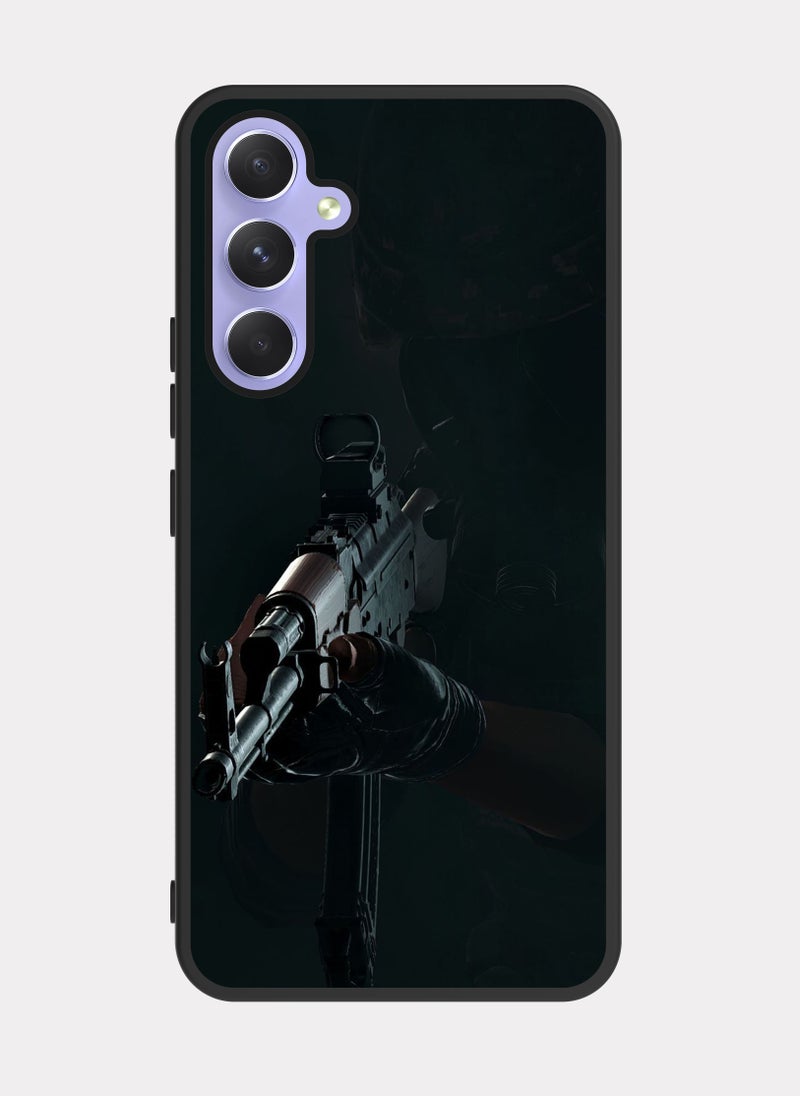 بكسلات كفر سامسونج جالكسي ايه 54 جندي مقاتل اسود رصاصي - Image 1