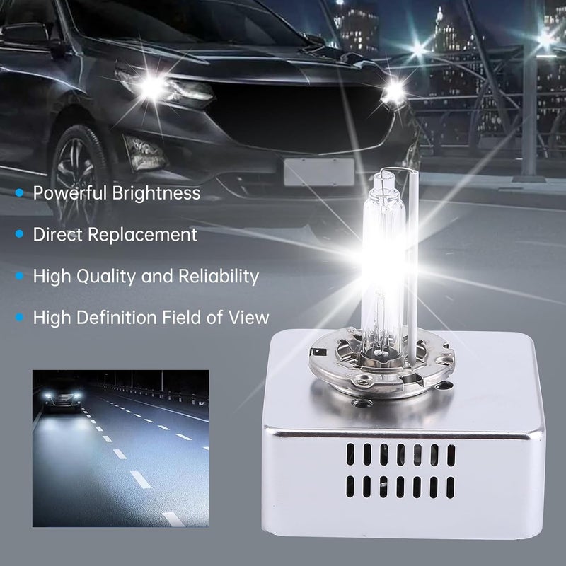 Hiolpen 1 Pack Xenon Headlight Bulb D5S HID Bulb for Chevy Silverado, Audi, GMC, Hyundai, Kia, Jeep - Image 2