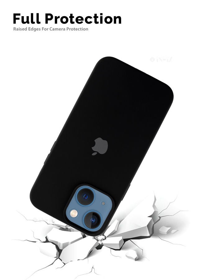INEIX Logo Compatible Silicone Case Cover For Apple iPhone 13 Black - Image 4