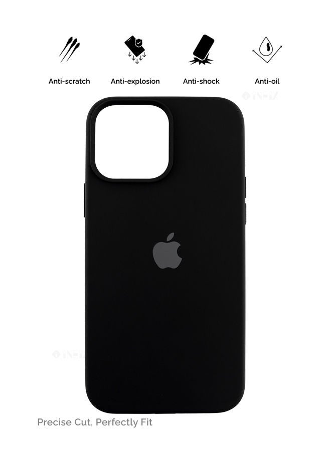 INEIX Logo Compatible Silicone Case Cover For Apple iPhone 13 Black - Image 2